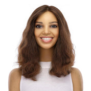 16" Luxe Silk Top Wig #6 Neutral Medium Brown Wavy