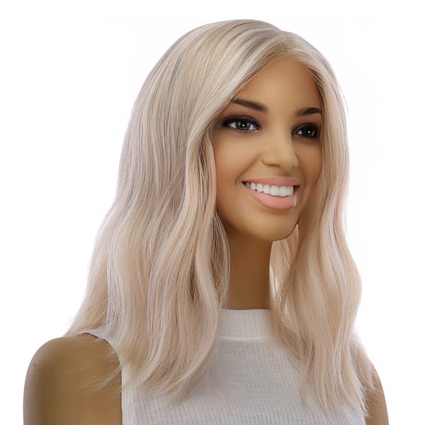 16" Princess Silk Top Wig Ice Blonde