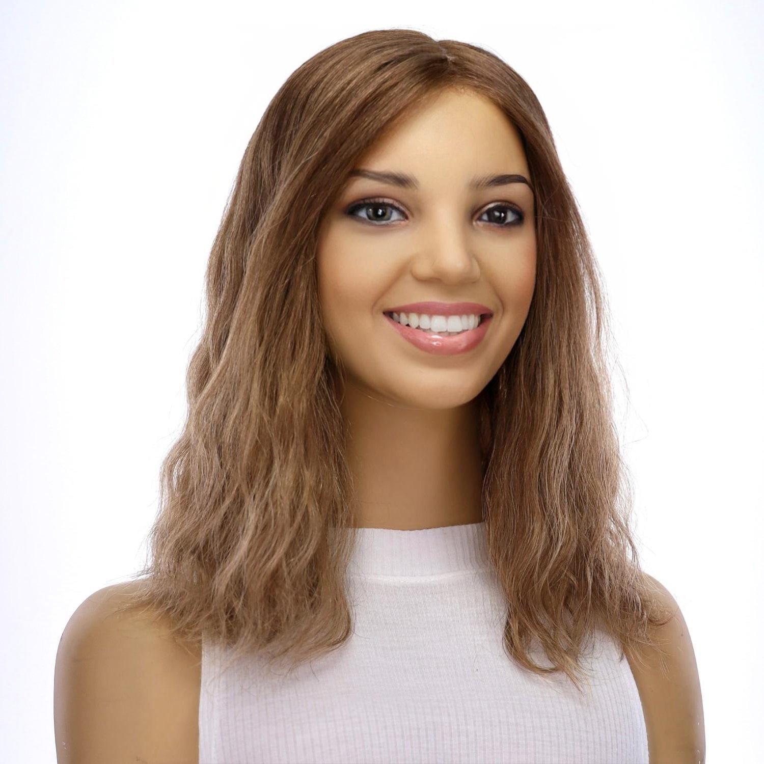 16" Princess Silk Top Wig Light Brown Babylight Wavy