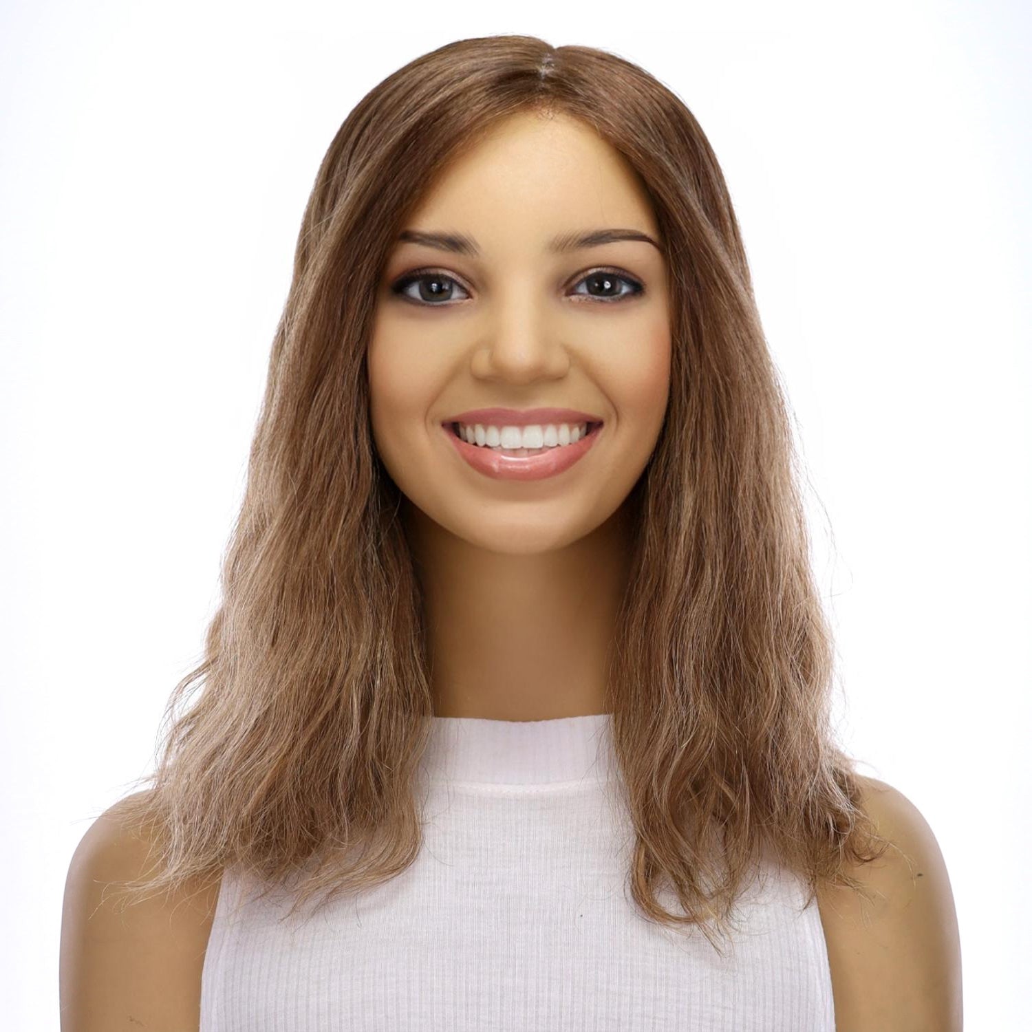 16" Princess Silk Top Wig Light Brown Babylight Wavy