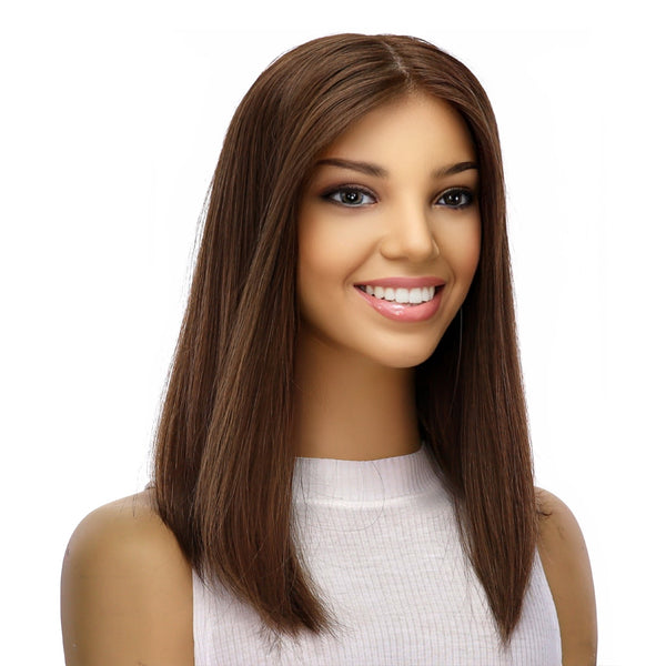 16" Princess Silk Top Wig Medium Brown Babylight