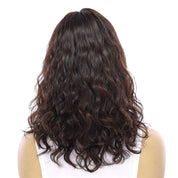 16" Divine Lace Top Wig Soft Black Wavy