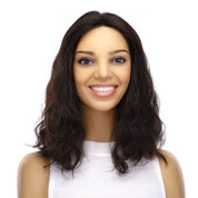 16" Divine Lace Top Wig Soft Black Wavy