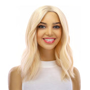 16" Divine Lace Top Wig Warm Platinum Blonde w/ No Rooting
