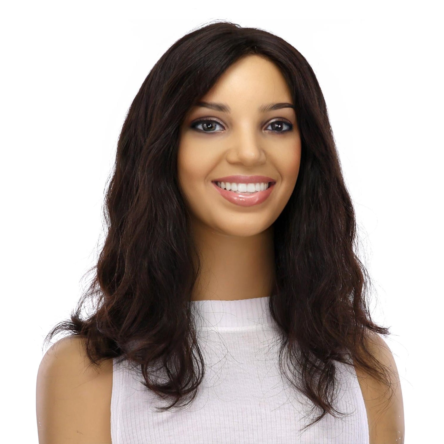 16" Divine Lace Top Wig Natural Black Wavy