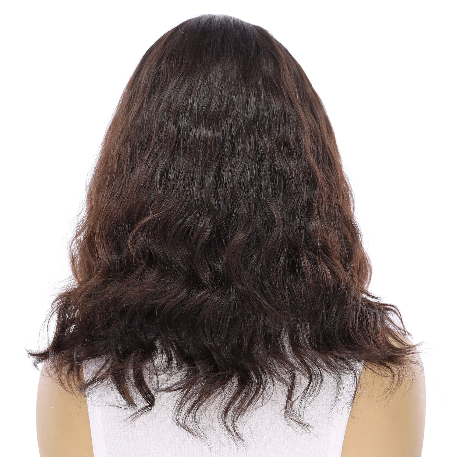 16" Divine Lace Top Wig Natural Black Wavy