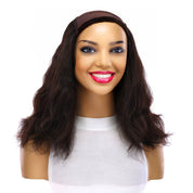 16" HatFall Wig Natural Black Wavy