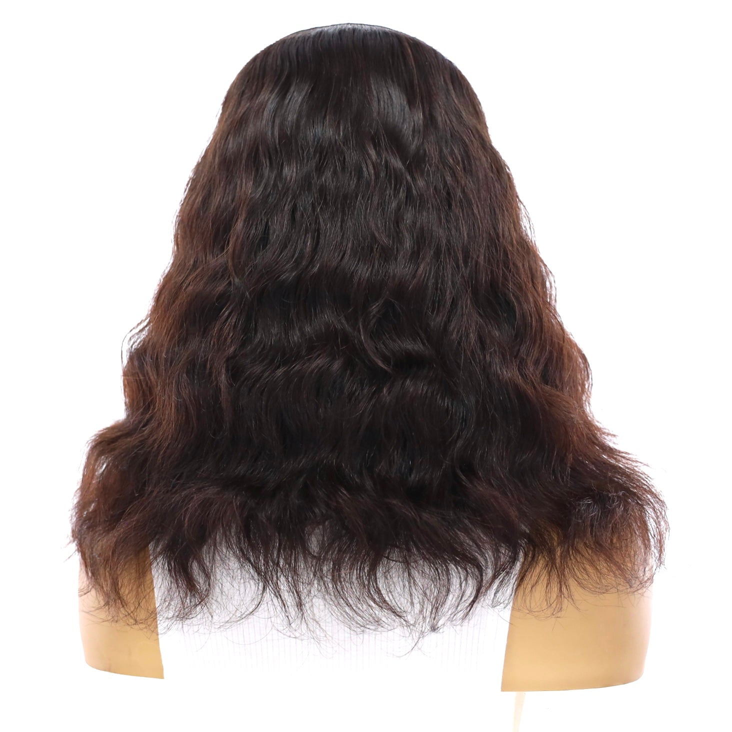 16" HatFall Wig Natural Black Wavy