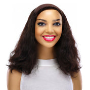 16" HatFall Wig Soft Black Wavy