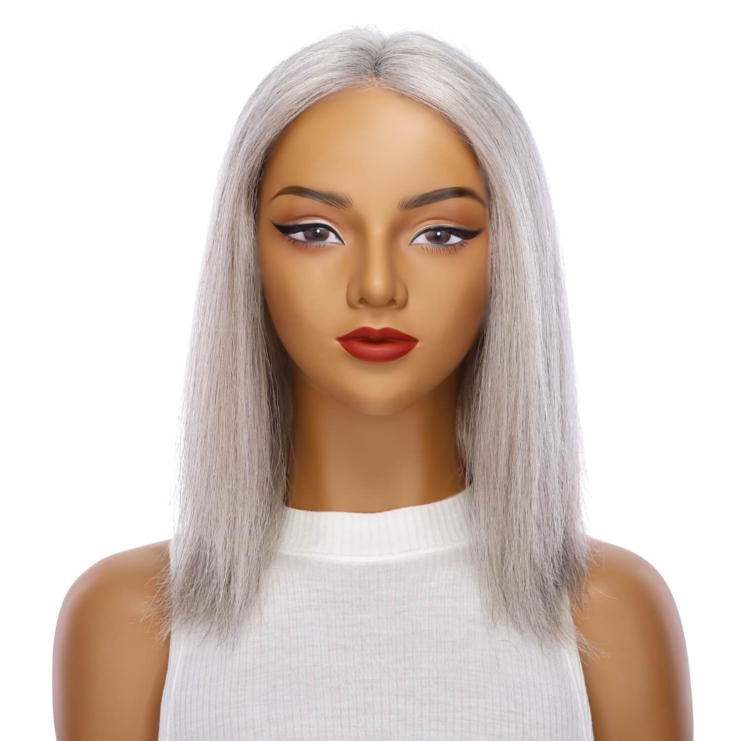 16" Divine Lace Top Wig Snow Grey