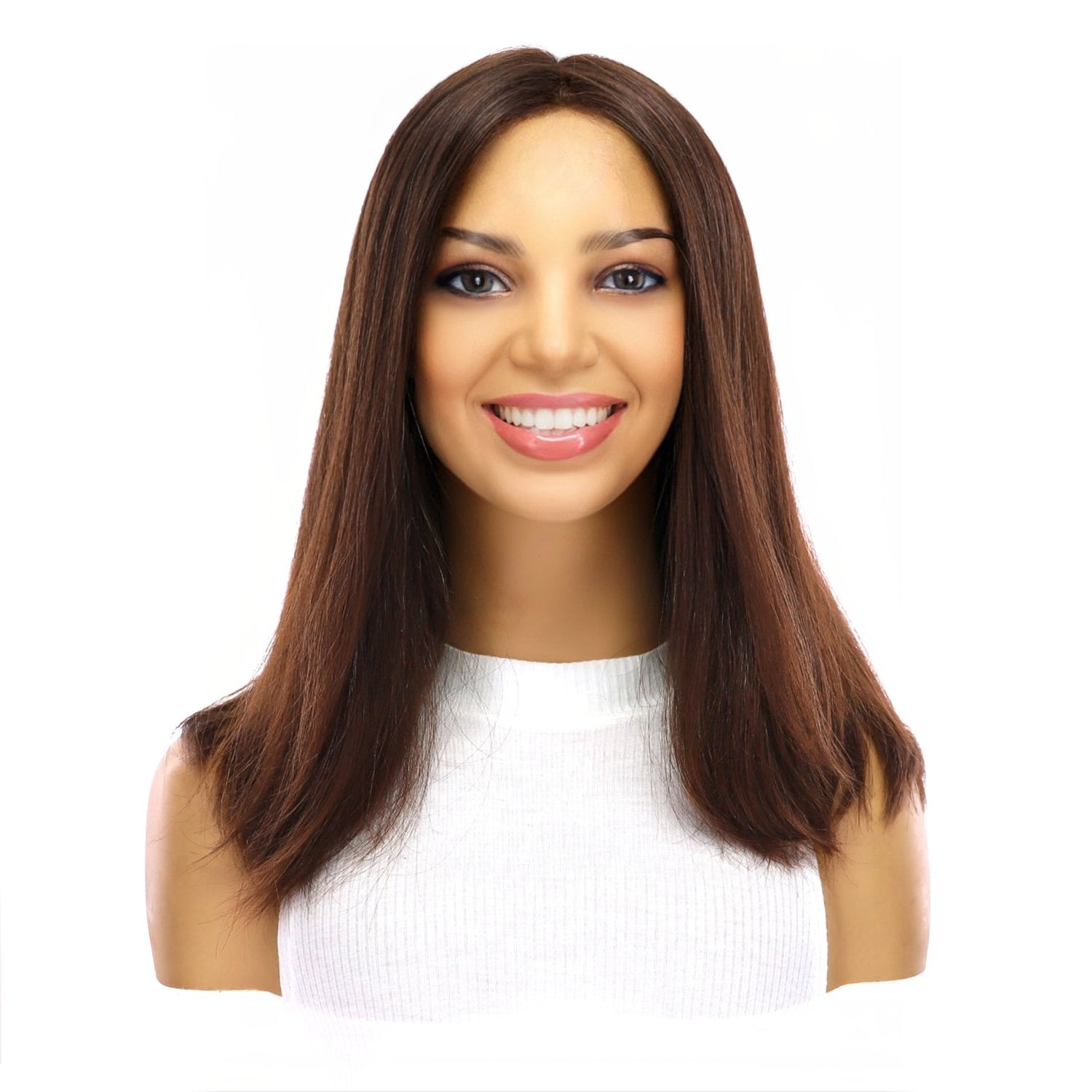 16" Divine Luxe Lace Top Wig #4 Dark Brown