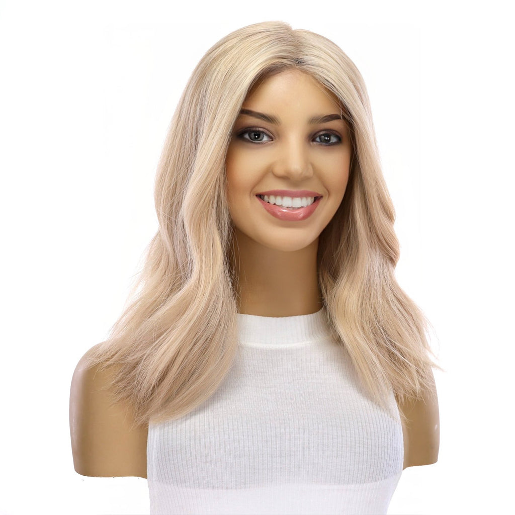 16" Divine Lace Top Wig Platinum Blonde w/ No Rooting
