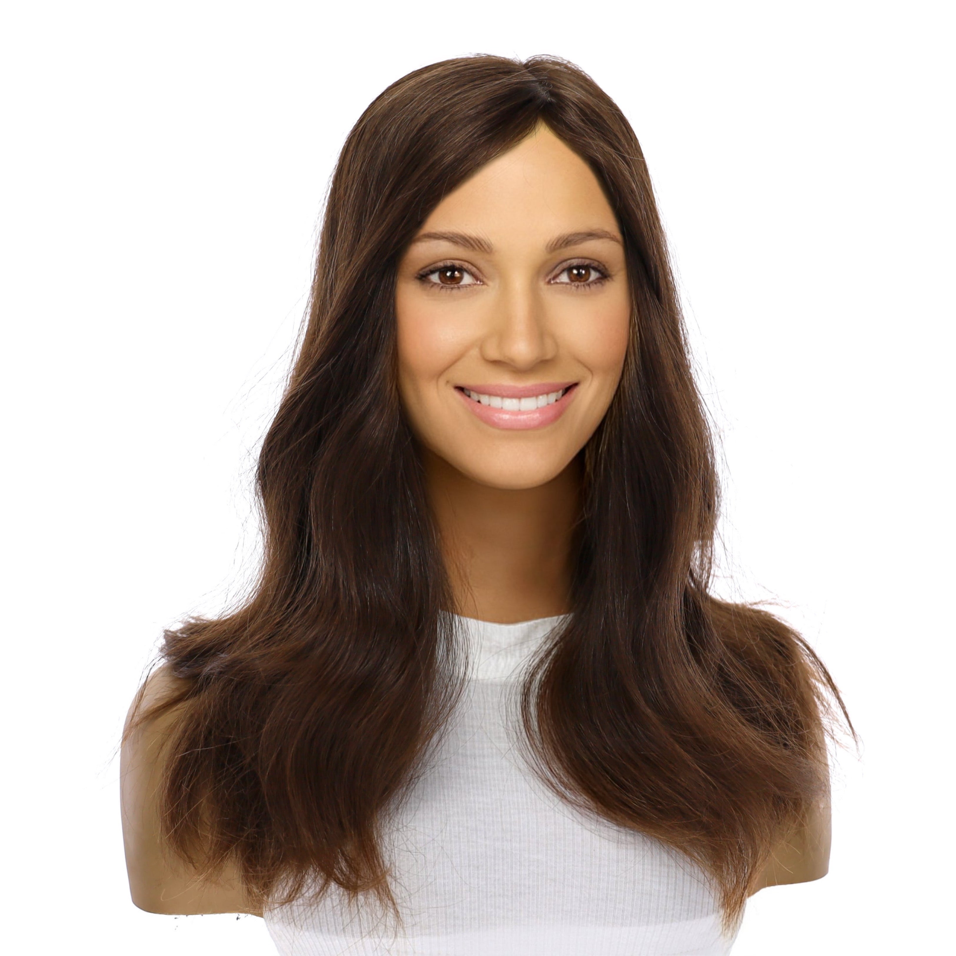 18" Emerald Silk Top Topper #5 Warm Dark Brown