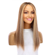 18" Topaz Lace Top Topper Medium Blonde w/ Highlights