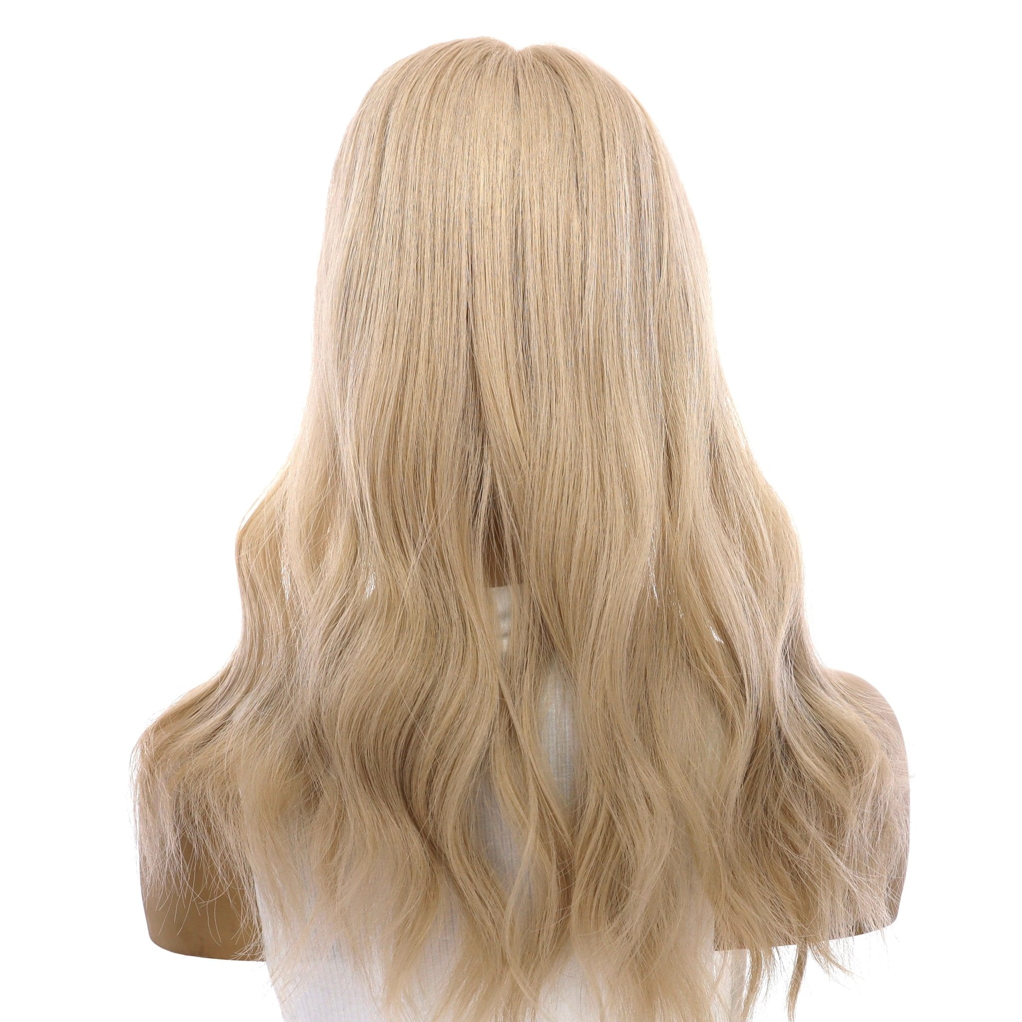 18" Topaz Lace Top Topper Beige Blonde w/ No Rooting
