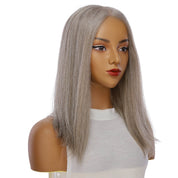18" Princess Silk Top Wig Champagne Grey