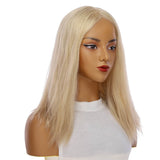 18" Princess Silk Top Wig Beige Blonde w/ No Rooting Wavy