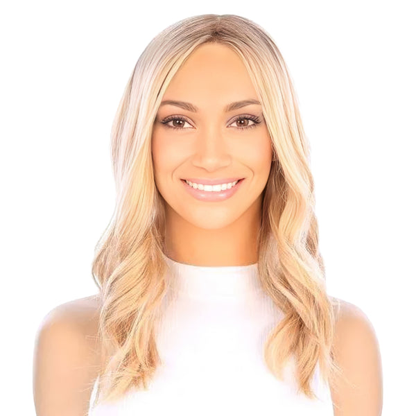 18" Princess Silk Top Wig Golden Blonde
