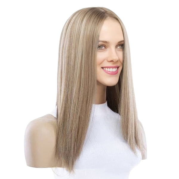 18" Princess Silk Top Wig Medium Blonde
