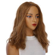 18" Princess Silk Top Wig Strawberry Blonde Wavy