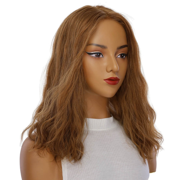 18" Princess Silk Top Wig Strawberry Blonde Wavy