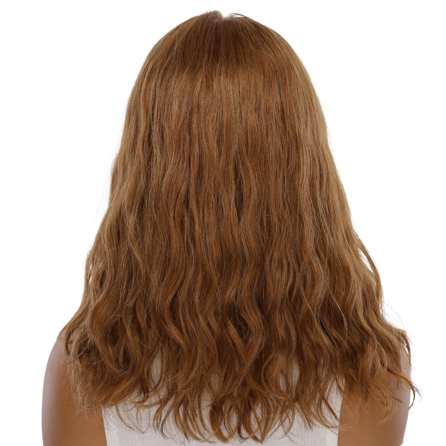 18" Princess Silk Top Wig Strawberry Blonde Wavy
