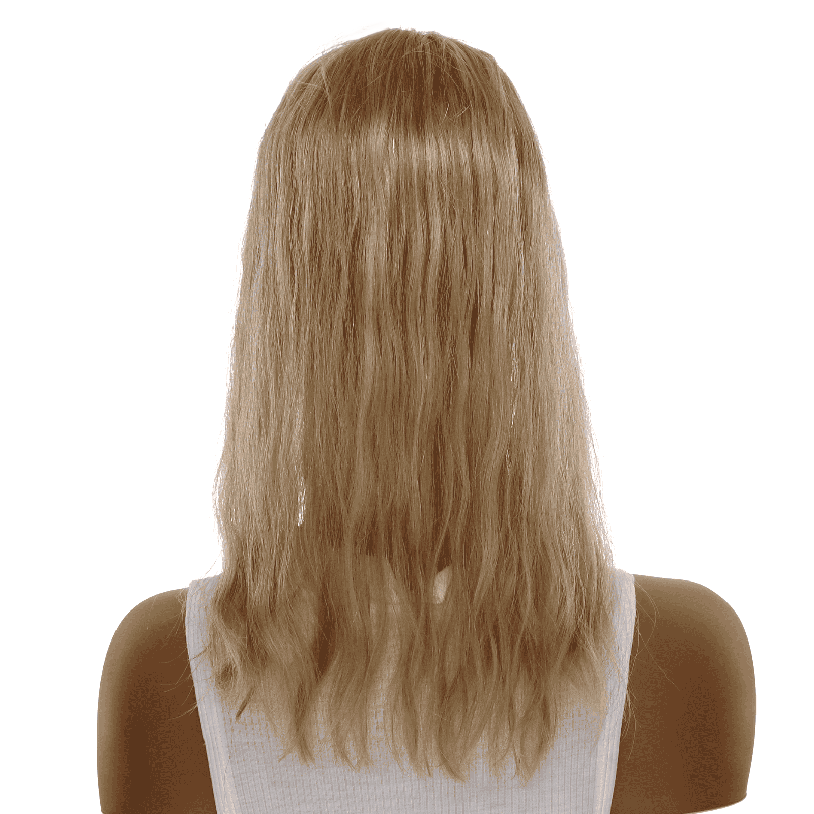 18" Topaz Lace Top Topper Ash Blonde w/ No Rooting Wavy