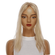 18" Topaz Lace Top Topper Ash Blonde w/ No Rooting Wavy