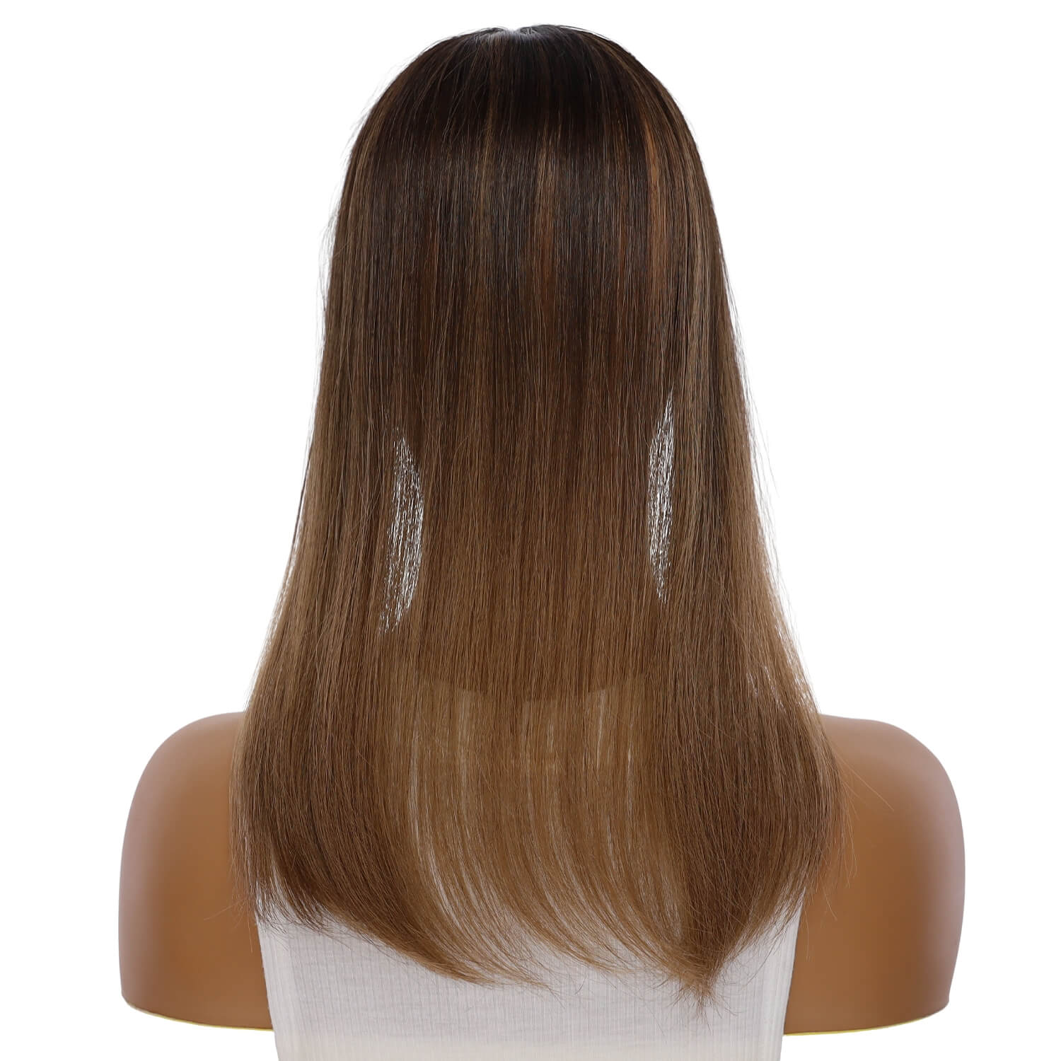 18" Topaz Lace Top Topper Dark Brown Ombre