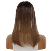 18" Topaz Lace Top Topper Dark Brown Ombre