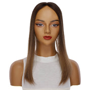 18" Topaz Lace Top Topper Dark Brown Ombre