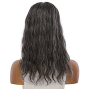 18" Topaz Lace Top Topper Grey B (More Grey) Wavy