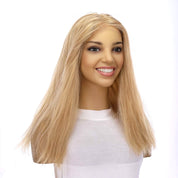 18" Princess Silk Top Wig Golden Blonde No Root Wavy