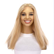 18" Princess Silk Top Wig Golden Blonde No Root Wavy