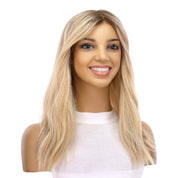 18" Princess Silk Top Wig Platinum Blonde Wavy