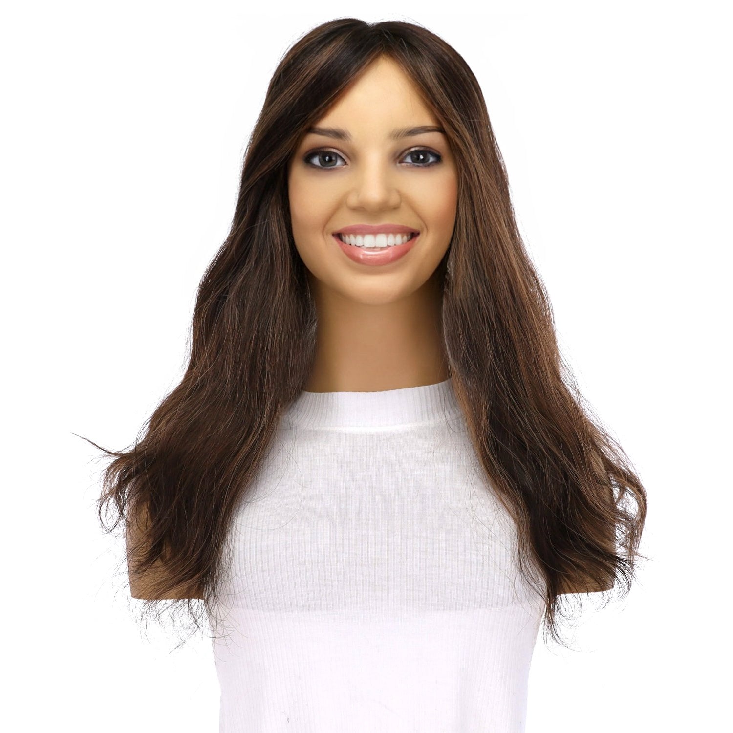 18" Topaz Lace Top Topper Soft Black Wavy