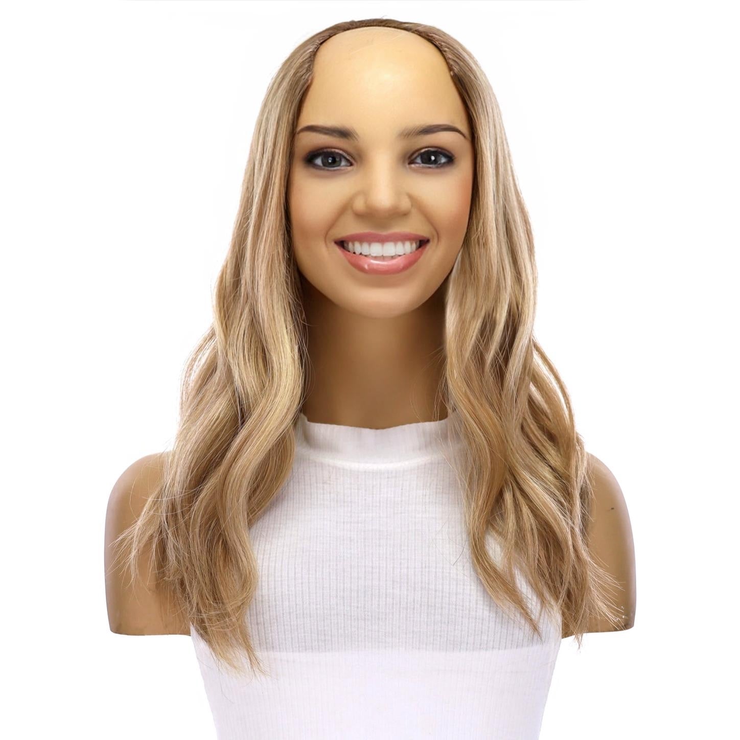 18" U-Shape Topper Ash Blonde