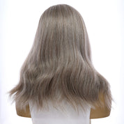 18" Princess Silk Top Wig Champagne Grey