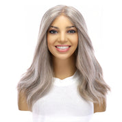 18" Princess Silk Top Wig Champagne Grey