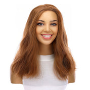 18" Princess Silk Top Wig Strawberry Blonde Wavy