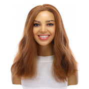 18" Princess Silk Top Wig Strawberry Blonde Wavy
