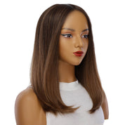19" Nicole Silk Top Wig Dark Brown Ombre