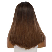 19" Nicole Silk Top Wig Dark Brown Ombre
