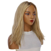 19" Nicole Silk Top Wig Golden Blonde Wavy