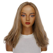 19" Nicole Silk Top Wig Medium Blonde Wavy