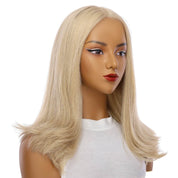 19" Nicole Silk Top Wig Beige Blonde w/ No Rooting