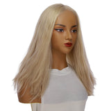19" Nicole Silk Top Wig Beige Blonde w/ No Rooting Wavy