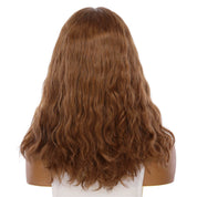 19" Nicole Silk Top Wig Copper Wavy