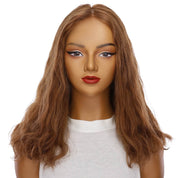19" Nicole Silk Top Wig Copper Wavy