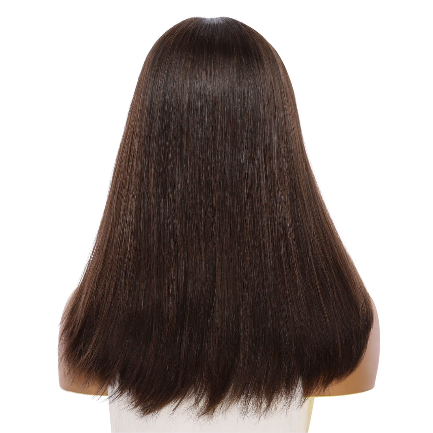 19" Nicole Silk Top Wig Dark Brown
